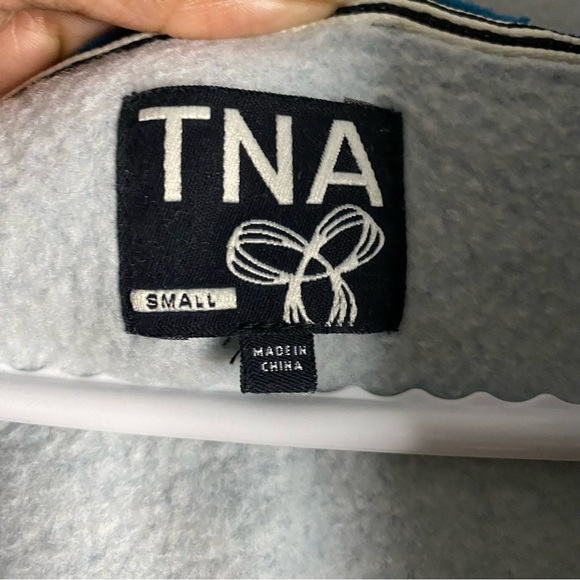 Aritzia TNA Women's Blue Soft Brushed Full Zip Jacket - Picture 5 of 8